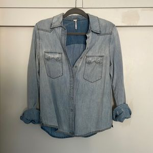 Free People denim shirt